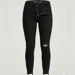 Old Navy Black Ripped Skinny Jeans